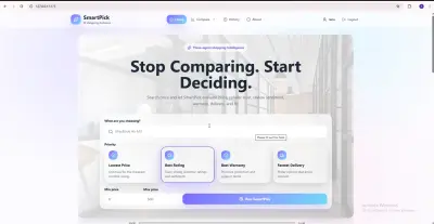 SmartPick - مقارن المنتجات الذكي