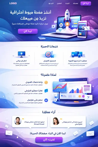 عمل صفحات هبوط وتحويلها الى تطبيق