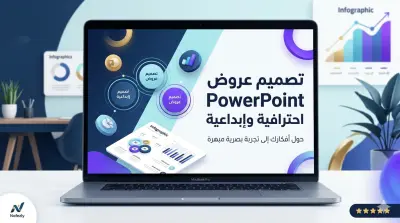 تصميم عروض تقديمية (PowerPoint) احترافية وإبداعية تناسب عملك أو دراستك