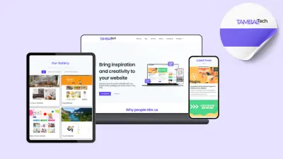 موقع لشركة Tambaltech باللغتين العربية والانجليزية