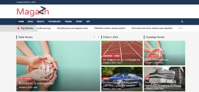 موقع ووردبريس مجلة اخبارية