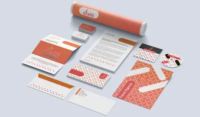 تصميم هوية بصرية وبوستات سوشيال ميديا لشركة دليلي (مكتب سياحة و سفر)