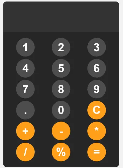 تطوير آلة حاسبة تفاعلية باستخدام JavaScript لتنفيذ العمليات الحسابية الأساسية