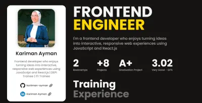 تصميم وتطوير موقع بورتفوليو شخصي احترافي لعرض الأعمال والمهارات