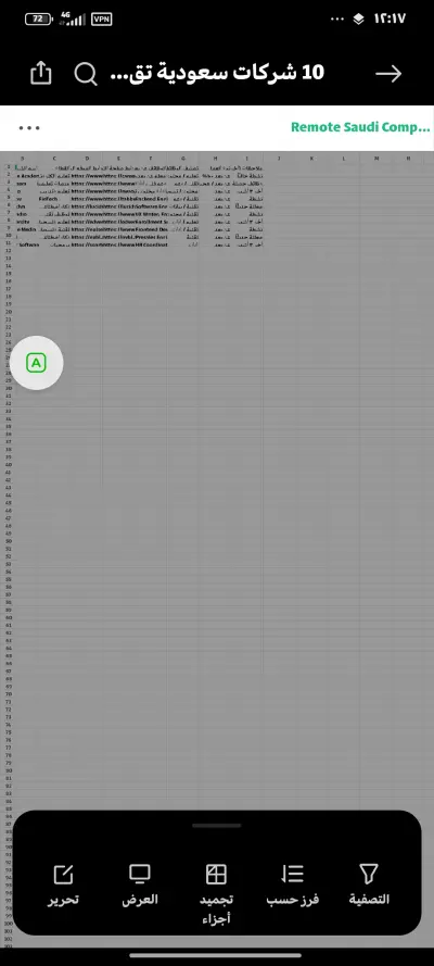 ملف يحتوي على 10 شركات سعودية حقيقية تقدم وظائف عن بعد