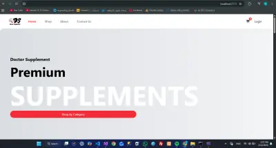 متجر الكتروني لبيع المكملات الغذائيه