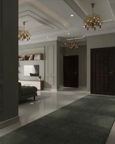 تصميم داخلي وديكور صالة