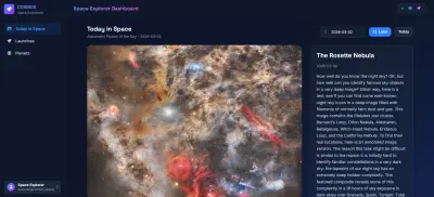 موقع لمعرفه صور الفضاء اليوم ومعرفه عدد الرحلات للفضاء