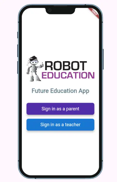 Robot-Assisted Smart Education Mobile Application