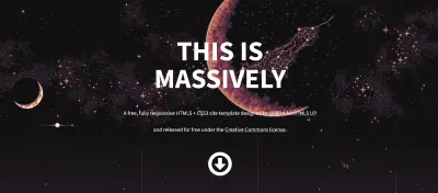 تطوير واجهة موقع إخباري وتحريري متجاوب (Massively)