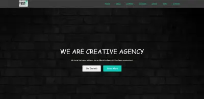صفحة هبوط وكالة إبداعية (Creative Agency Landing Page)