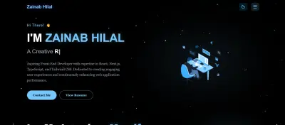 My Personal Portfolio – معرض أعمال احترافي لمطور واجهات مستخدم