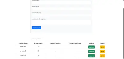 بناء واجهة تفاعلية لإدارة المخزون والمنتجات باستخدام JavaScript