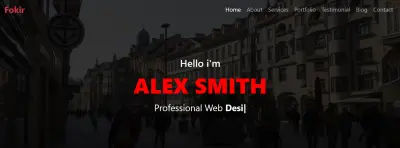 Fokir – Personal Portfolio Bootstrap Template