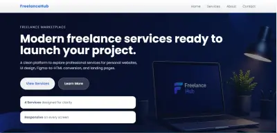 صورة العمل تنفيذ موقع ويب احترافي لعرض وبيع الخدمات (Freelance Services Platform)