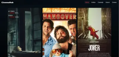 صورة العمل تنفيذ موقع ويب احترافي للأفلام بتصميم سينمائي (CinemaHub Platform)