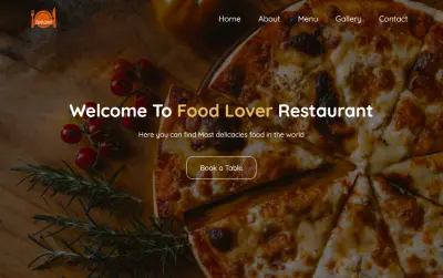 تصميم وتطوير موقع مطعم احترافي (Restaurant Landing Page)