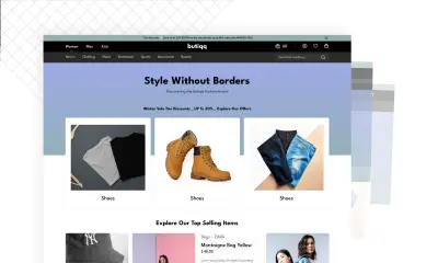 تصميم UI/UX كامل لموقع متجر إلكتروني