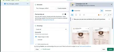 نموذج إعداد حملة إعلانية لكافيه أونلاين على فيسبوك وإنستجرام
