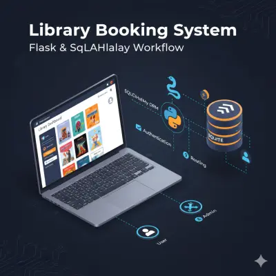 نظام حجز مكتبة إلكترونية باستخدام Flask (Web Application)