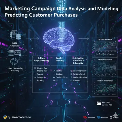 تحليل بيانات الحملات التسويقية وبناء نماذج تنبؤية باستخدام تعلم الآلة