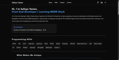 بورتفوليو احترافي عصري | Modern Professional Portfolio (Next.js & Tailwind CSS)