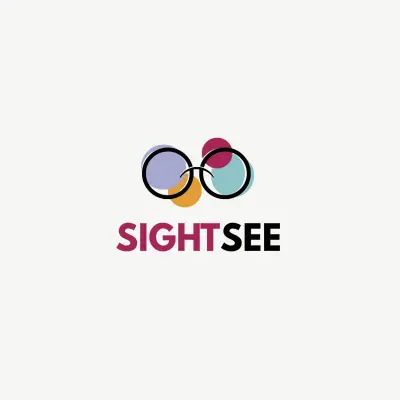 تصميم شعار احترافي إبداعي بنمط بصري حديث يرمز للرؤية والوضوح