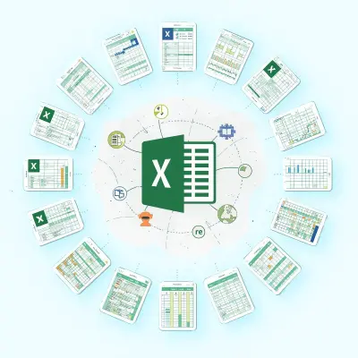 إنشاء وتنظيم جداول إكسيل وملفات العمل وداش بورد.