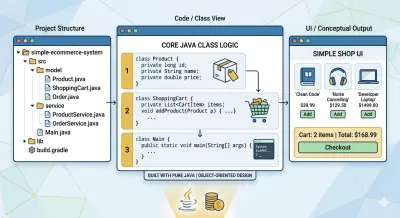 Build a Simple E-Commerce System Java project