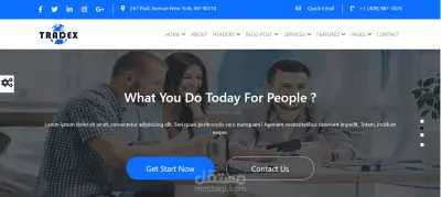 تصميم واجهه موقع شركة متكامل (Corporate/Business Website)
