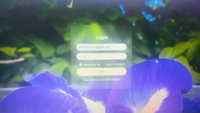 تصميم وبرمجة نافذة تسجيل دخول تفاعلية (Interactive Login Modal).