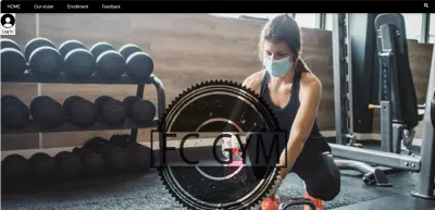 موقع تفاعلي لصالة رياضة