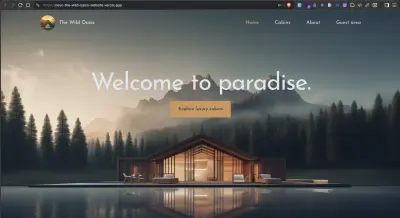 The Wild Oasis - تطبيق لحجز غرف فنادق