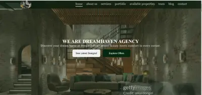 تصميم موقع ويب أنيق وبسيط لعرض المشاريع أو صفحات الهبوط