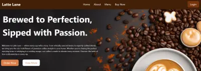 Landing page with html,css
