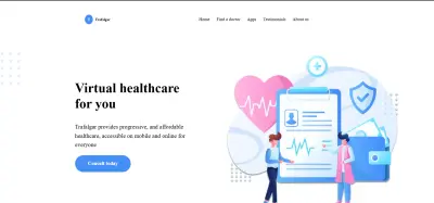 Landing page with html,css