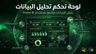 تصميم Dashboard احترافي لتحليل الإيرادات والنمو باستخدام Power BI