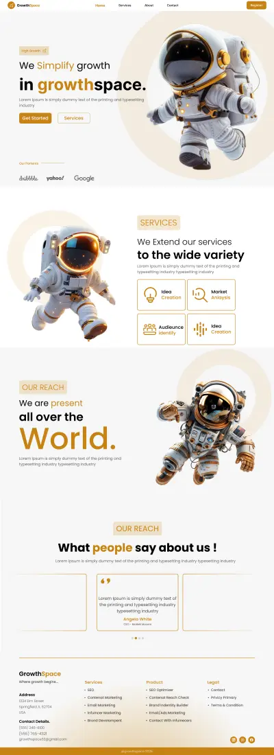 تصميم Hero Section احترافية لصفحة هبوط باستخدام Figma