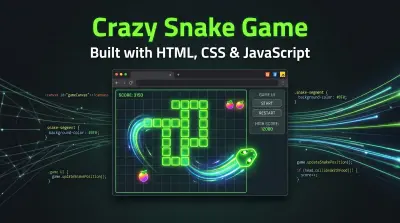 Crazy Snake Game Using JavasScript