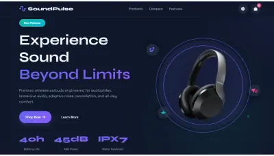 تصميم Landing Page ل براندات بواجهة احترافية