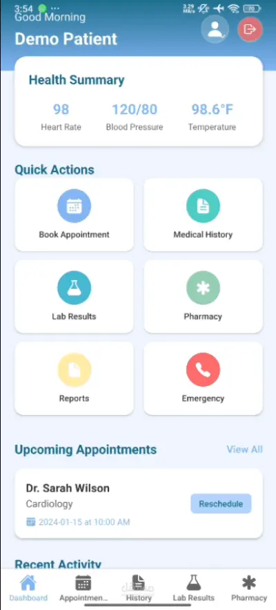 Patients Mobile Application