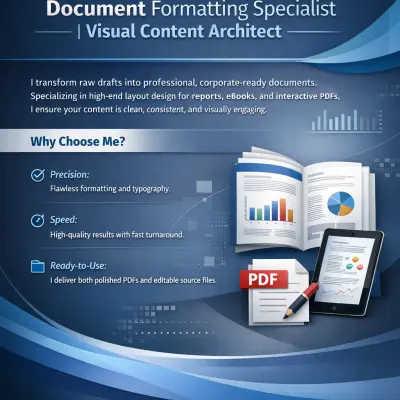Project 1: تنسيق المستندات والتقارير (Word) هذا المشروع يركز على تحويل ملف نصي خام إلى مستند احترافي (أبحاث، تقارير شركات، كتيبات).