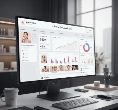 إدارة وتحليل حساب إنستغرام لعلامة تجارية تجميلية