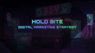 إعداد خطة تسويق رقمي لعلامة تجارية مستقبلية (HOLO BITE)