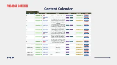 خطة محتوى شهرية