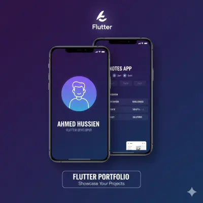 تطبيق بورتفوليو شخصي احترافي لعرض المشاريع باستخدام Flutter