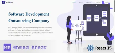 تصميم موقع الكتروني لشركة TechBits