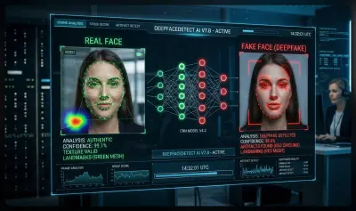 نظام كشف الفيديوهات المزيفة (DeepFake Detection) باستخدام التعلم العميق وتحليل الوجوه