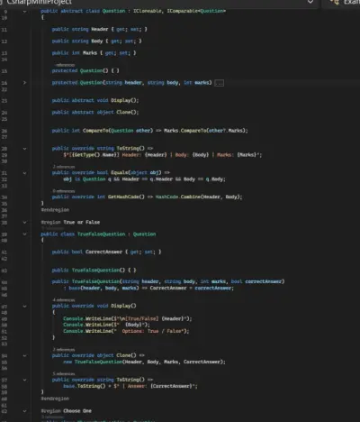 نظام امتحانات إلكتروني بسيط باستخدام C# مع قاعدة بيانات وتصحيح تلقائي