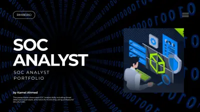 SOC Analyst Portfolio Presentation Design